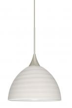 Besa Lighting X-4679KR-SN - Besa Pendant For Multiport Canopy Brella Satin Nickel Chalk 1x50W Halogen