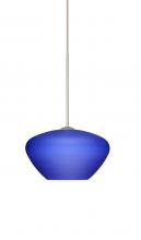 Besa Lighting X-541087-SN - Besa Pendant For Multiport Canopy Peri Satin Nickel Blue Matte 1x50W Halogen