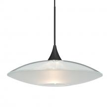 Besa Lighting X-6294CL-BK - Besa Pendant For Multiport Canopy Spazio, Black Finish, Clear/Frost 1x50W MAX GY6.35 Base