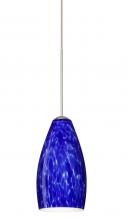 Besa Lighting X-719886-LED-SN - Besa Pendant For Multiport Canopy Karli Satin Nickel Blue Cloud 1x5W LED