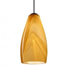 Besa Lighting X-7198HN-BK - Besa Pendant For Multiport Canopy Karli, Black Finish, Honey 1x50W MAX GY6.35 Base