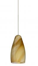 Besa Lighting X-7198HN-LED-SN - Besa Pendant For Multiport Canopy Karli Satin Nickel Honey 1x5W LED