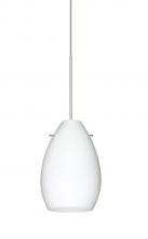 Besa Lighting XP-171307-SN - Besa Pendant Pera 6 Satin Nickel Opal Matte 1x50W Halogen