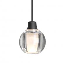 Besa Lighting XP-BOCA3CL-BK - Besa Boca 3 Pendant, Clear, Black Finish, 1x35W MAX GY6.35 Base