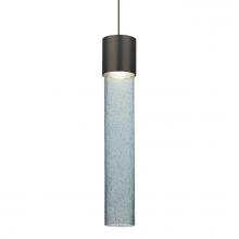 Besa Lighting XP-WAND12BL-LED-BR - Besa Wanda 12 Pendant, Blue Bubble, Bronze Finish, 1x3W LED