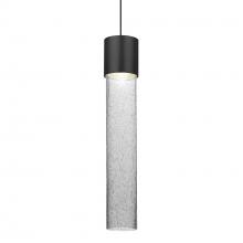 Besa Lighting XP-WAND12CL-LED-BK - Besa Wanda 12 Pendant, Clear Bubble, Black Finish, 1x3W LED