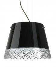 Besa Lighting 1KV-4340BC-LED-BR - Besa Amelia 15 LED Pendant 1KV Black/Hand-Cut Bronze 3x11W LED