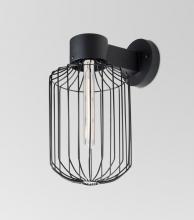 Besa Lighting SULTANA-C-WALL-EDIL-BK - Besa, Sultana Cylinder Wall Sconce, Black Finish, 1x4W LED Filament