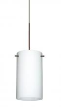 Besa Lighting 1XC-440407-BR - Besa Stilo 7 Pendant Bronze Opal Matte 1x50W Halogen