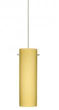 Besa Lighting 1XT-4930VM-LED-SN - BESA PENDANT COPA SATIN NICKEL VANILLA MATTE 1X6W LED