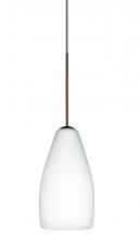 Besa Lighting 1XP-719807-BR - Besa Pendant Karli Bronze Opal Matte 1x50W Halogen