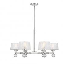 Savoy House 1-6302-6-109 - Hanover 6-Light Chandelier in  Polished Nickel