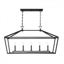 Savoy House 1-424-5-89 - Townsend 5-Light Linear Chandelier in Matte Black