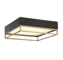 Savoy House 6-2190-14-322 - Creswell Warm Brass Square LED Flush Mount