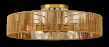 Savoy House 6-1682-5-320 - Ashe 5-Light Ceiling Light in Warm Brass and Rope