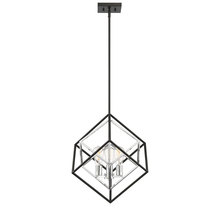 Savoy House 7-2241-3-67 - Dexter 3-Light Pendant in Matte Black with Polished Chrome Accents