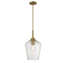 Savoy House 7-3390-1-322 - Carlton 1-Light Pendant in Warm Brass