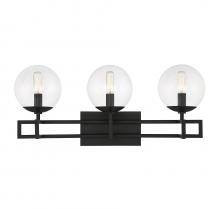 Savoy House 8-1860-3-BK - Crosby 3 LT Bathroom Vanity Light in Matte Black