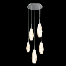 Hammerton CHB0049-05-GM-RA-C01-L1 - Aalto Round 5pc Multi-Pendant