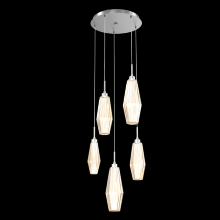 Hammerton CHB0049-05-SN-RA-C01-L1 - Aalto Round 5pc Multi-Pendant