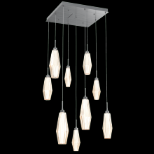 Hammerton CHB0049-09-GM-RA-C01-L1 - Aalto Square 9pc Multi-Pendant