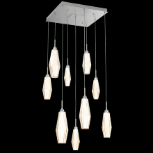 Hammerton CHB0049-09-SN-RA-C01-L1 - Aalto Square 9pc Multi-Pendant