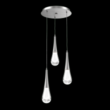 Hammerton CHB0078-03-SN-C-C01-L1 - Raindrop Round 3pc Multi-Pendant