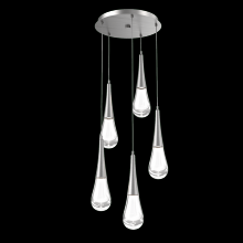 Hammerton CHB0078-05-SN-C-C01-L1 - Raindrop Round 5pc Multi-Pendant