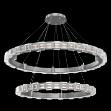 Hammerton CHB0087-2T-SN-TE-CA1-L3 - Tessera 38" & 50" Two-Tier Ring-Satin Nickel