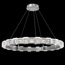 Hammerton CHB0087-38-SN-TE-CA1-L3 - Tessera 38in Ring-Satin Nickel-Tetro Cast Glass