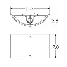 Hammerton CSB0044-0A-GM-BG-E2 - Textured Glass Round Cover Sconce