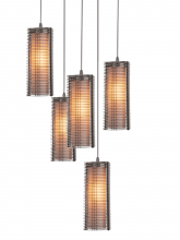 Hammerton CHB0020-12-BB-F-C01-L3 - Downtown Mesh w/Glass Square Pendant Chandelier