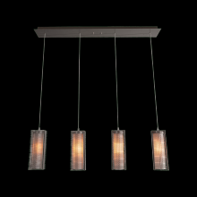 Hammerton PLB0020-05-NB-F-C01-L1 - Downtown Mesh w/Glass Linear Pendant Chandelier