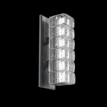 Hammerton IDB0080-01-GM-AC-L3 - Asscher Sconce-Gunmetal-Asscher Clear