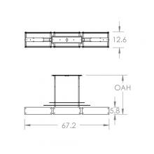 Hammerton PLB0026-0F-GB-BG-001-E2 - Urban Loft Parallel Linear - 67-Inch