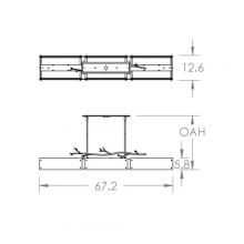 Hammerton PLB0032-0D-BS-BG-001-E2 - Ironwood Linear Suspension-0D-Metallic Beige Silver