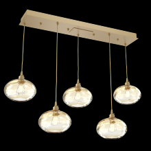 Hammerton PLB0036-05-GB-OA-C01-E2 - Coppa Linear 5pc Multi-Pendant