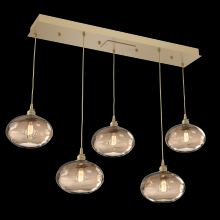 Hammerton PLB0036-05-GB-OB-C01-E2 - Coppa Linear 5pc Multi-Pendant