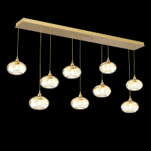 Hammerton PLB0036-09-GB-OA-C01-E2 - Coppa Linear 9pc Multi-Pendant