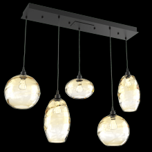 Hammerton PLB0048-05-MB-OA-C01-E2 - Misto Linear 5pc Multi-Pendant