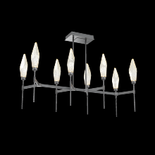 Hammerton PLB0050-48-GM-CA-001-L3 - Rock Crystal Linear Belvedere Suspension-48-Gunmetal