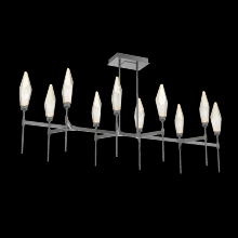 Hammerton PLB0050-67-GM-CA-001-L1 - Rock Crystal Linear Suspension-67-Gunmetal