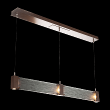 Hammerton PLB0042-47-GM-BG-CA1-L3 - Parallel Linear Suspension-Gunmetal-Granite Glass