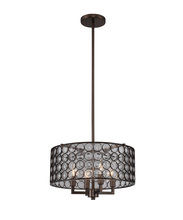 Kalco 311940NBS - Juli 16 Inch Convertible Pendant / Semi Flush