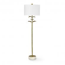 Palecek 2692-71 - EUCALYPTUS LEAF BRASS FLOOR LAMP