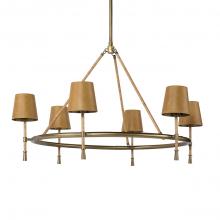 Palecek 2872-79 - Hendrick Chandelier Cognac