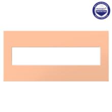 Legrand AWP5GPY - adorne® Peachy Five-Gang Screwless Wall Plate with Microban®