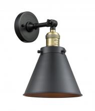 Hansen Lighting Items 203-AB-M13-BK - Innovations - Appalachian Wall Sconce - Aged Brass w/ Black Shade