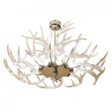 Hansen Lighting Items CRYSTAL DEER SMOKE/BRUSHED BRASS - QZ9091