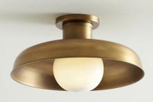 Hansen Lighting Items 7265282 - PB-Carneros Outdoor Flush Mount - Brass/White